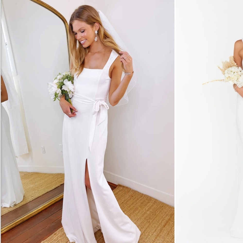 Show me your mu mu white Paris stretch dress
